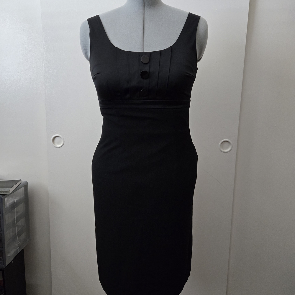 H&M Black Midi Dress with Timeless Elegance, Size 10